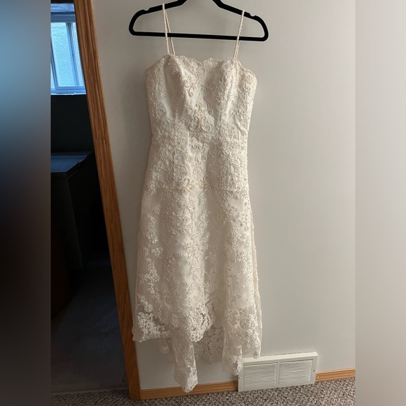 Wedding dress, removable under-skirt, Alfred Angelo, worn once, size 6 - Picture 14 of 15